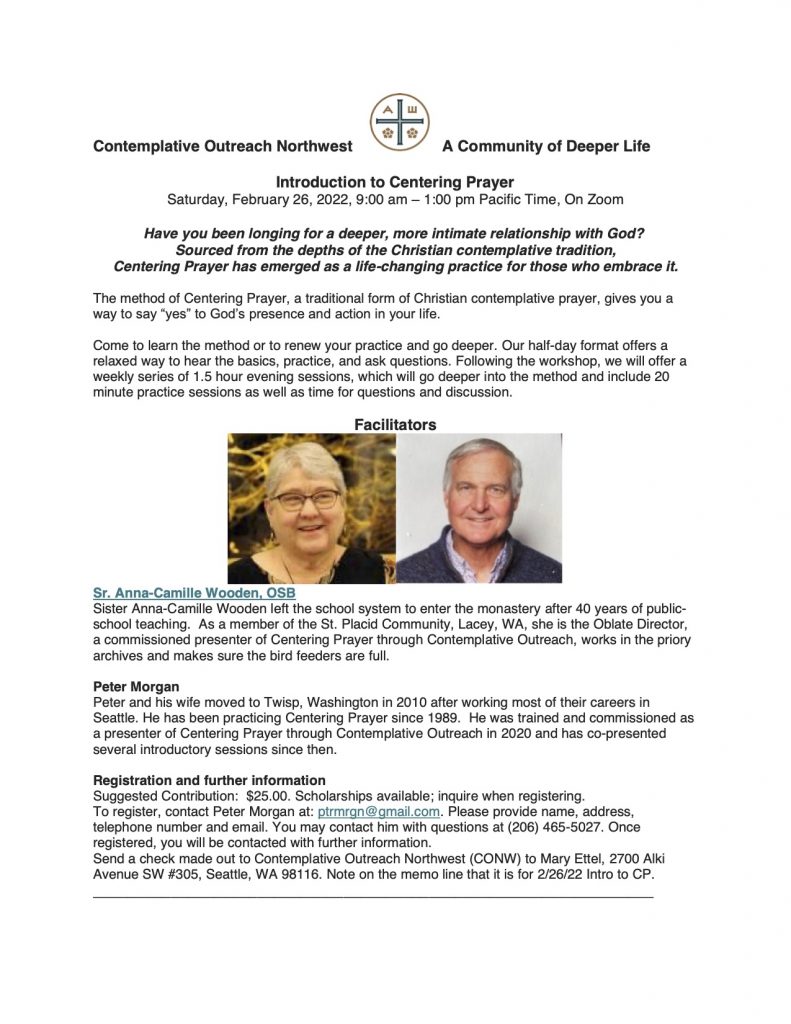 Introduction to Centering Prayer for CO