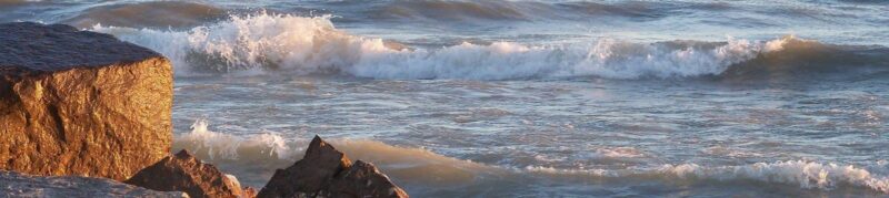 Waves breaking